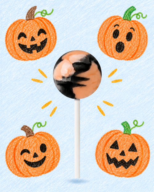 Gourmet Lollipop – Jack-O-Lantern