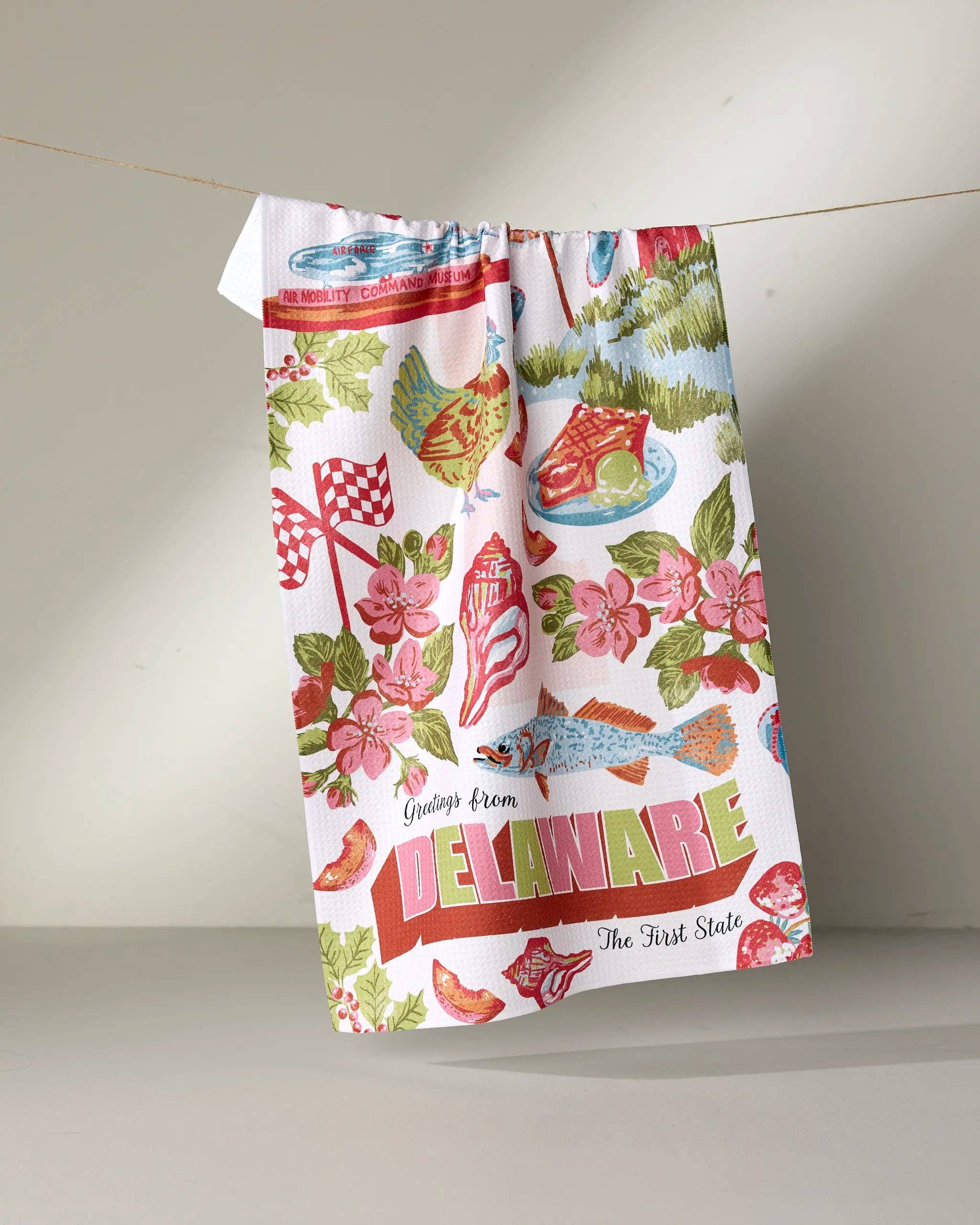 Tea Towel - Greetings From Delaware