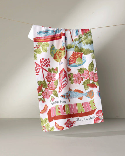 Tea Towel - Greetings From Delaware