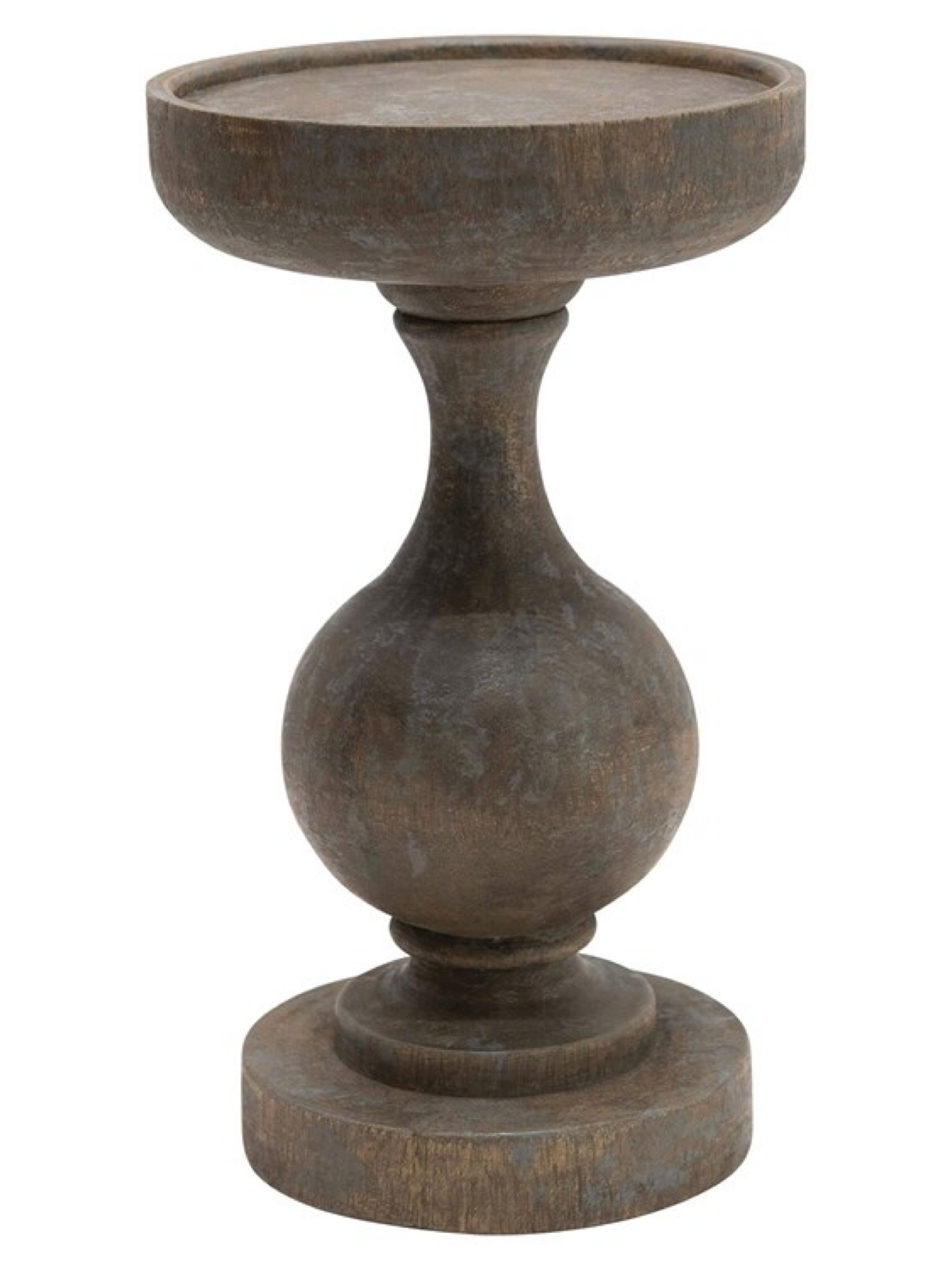 Round Mango Wood Pillar