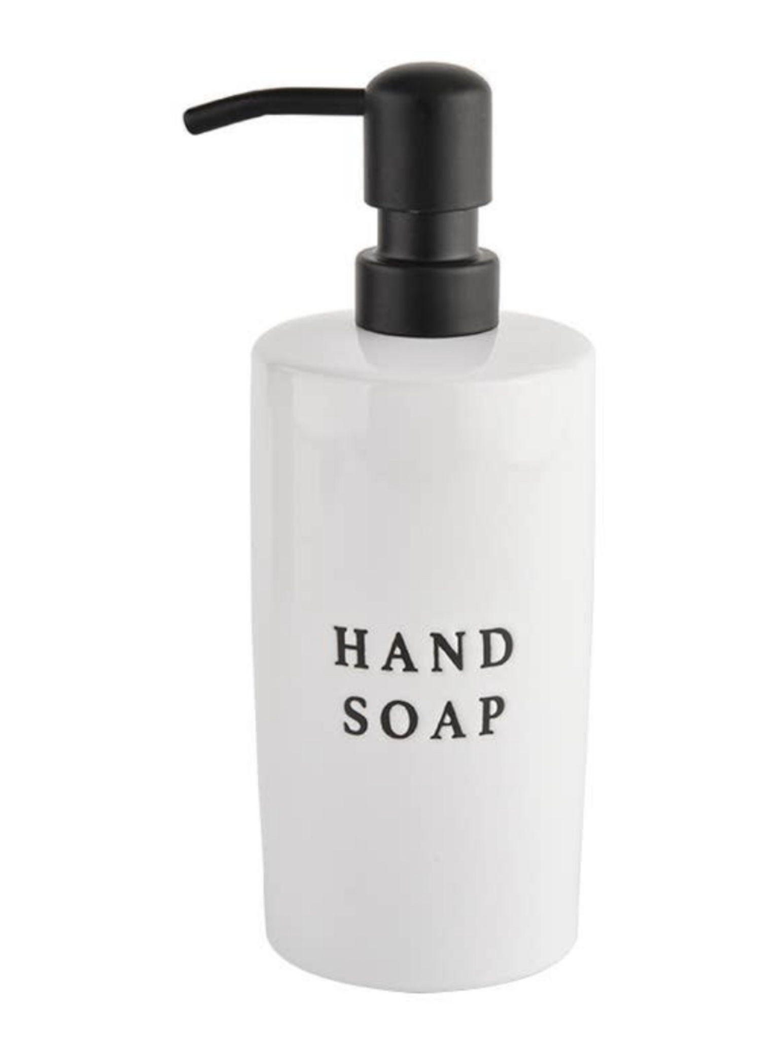 Stoneware Hand Soap Dispenser - White